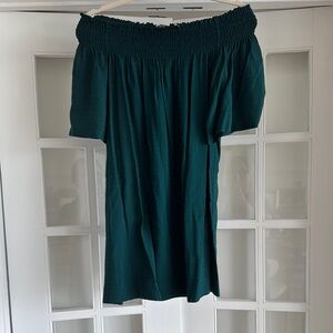 Women’s Off-Shoulder Teal Dress
